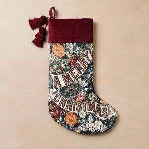 John Derian for Target Merry Christmas Floral Stocking 2025 - New with Tags